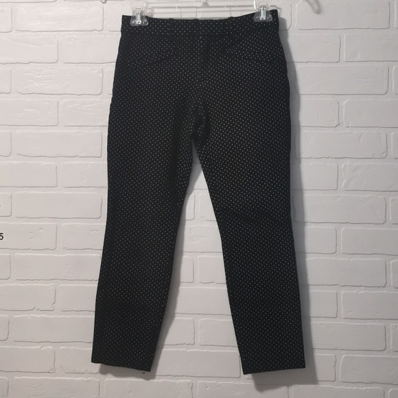 Gap Black and White Polka Dot Pants Size 0 R  #094 - Picture 1 of 10
